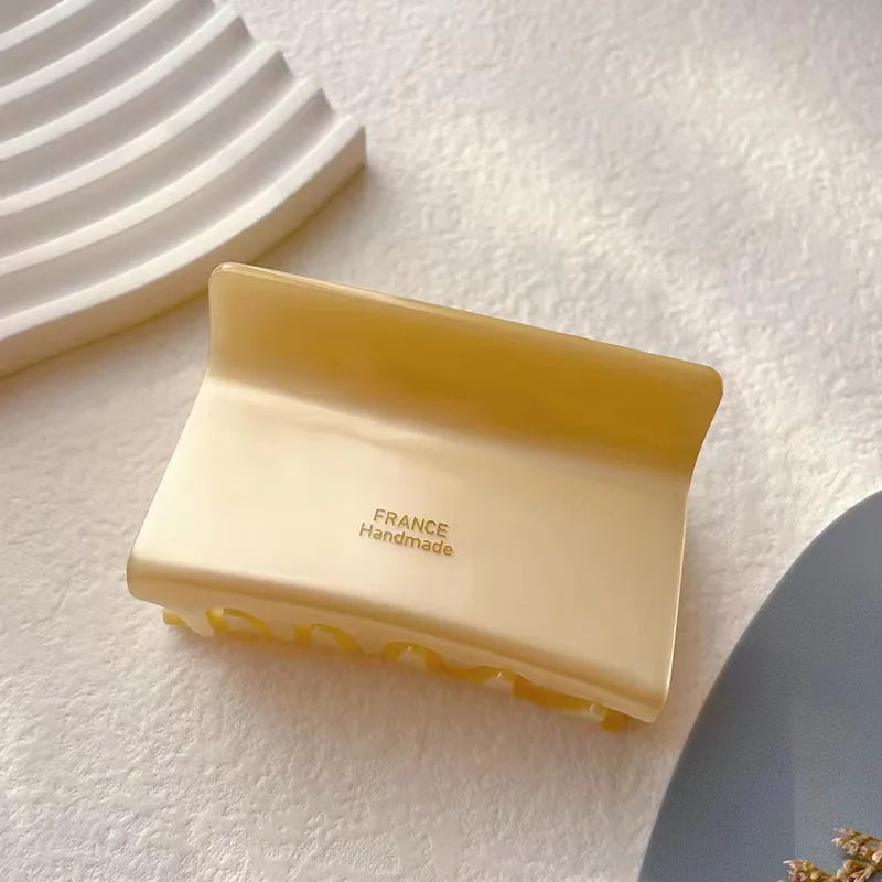 Cream colored French Clawclip