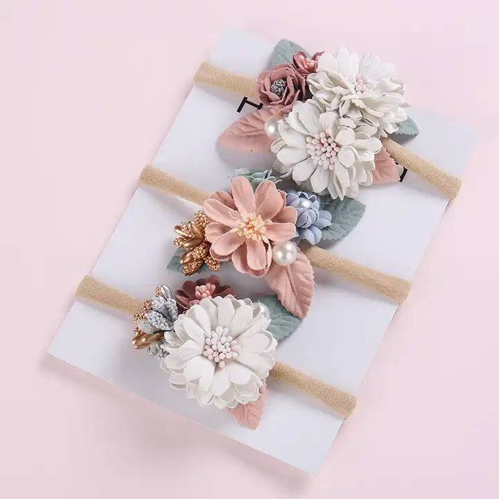 Luxury Floral Hairband Set for Girls