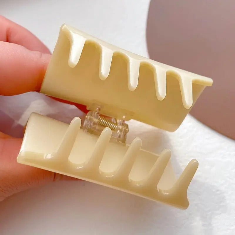 Cream Colored French Barrettes