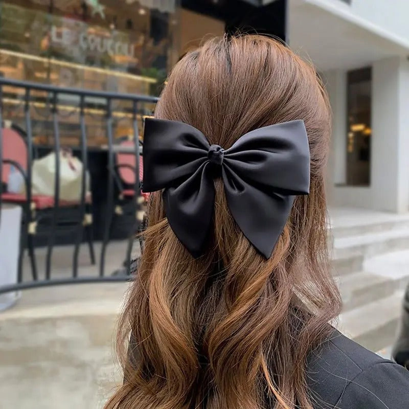 Black Bow Barrette
