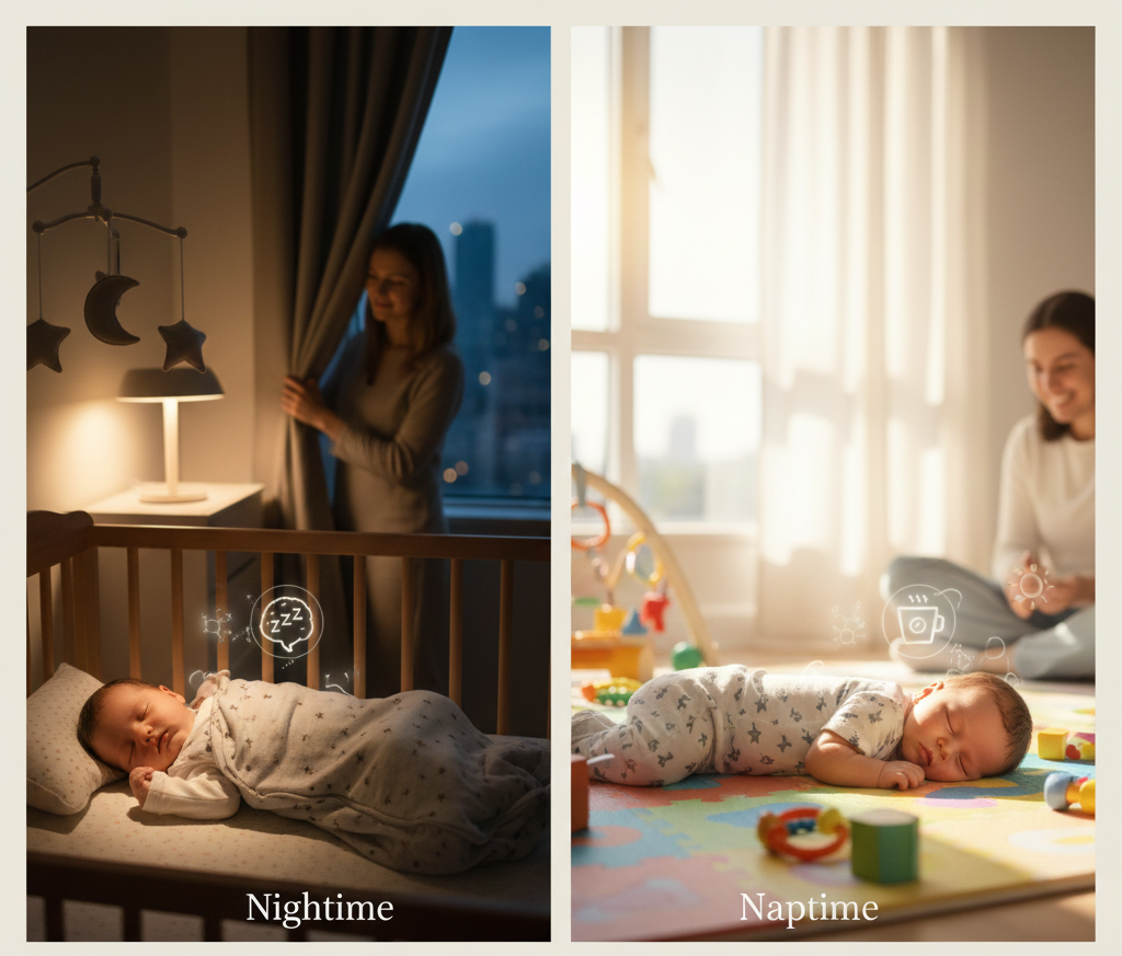From Bedtime to Naptime: The Key Differences Between Night Sleep and Day Sleep