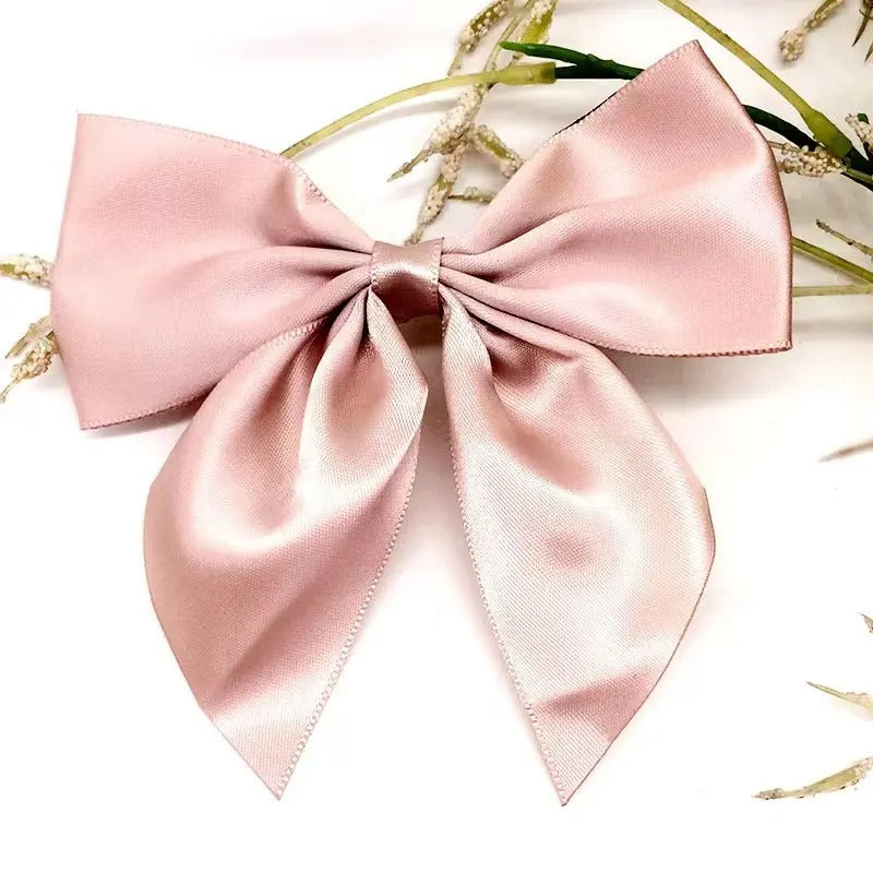 pink bow barrette