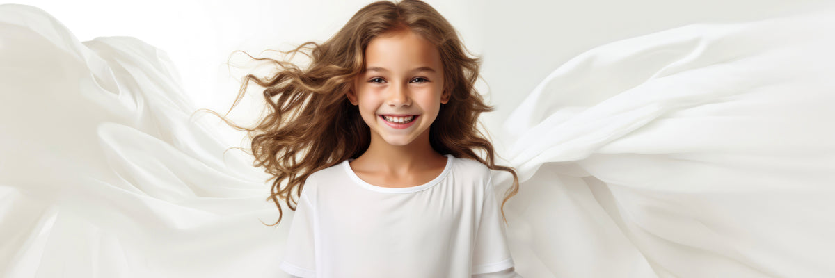 girl wearing white dress