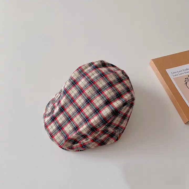 checked hat